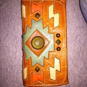 Native American Handmade Leather Wallet